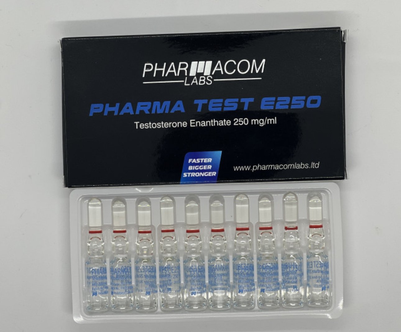 TESTOSTERONE ENANTHATE PHARMACOM AMPOULES (PHARMA TEST E250 PHARMACOM) 250MG